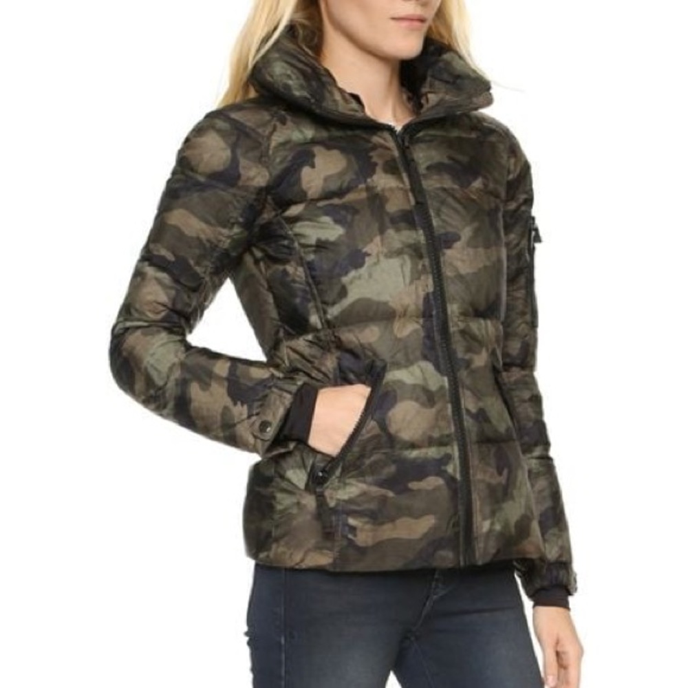 SAM Green Camo Fur Freestyle Down Winter Jacket - Picture 9 of 13